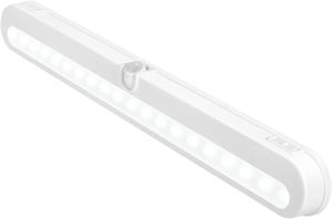 Luz de armario LED, súper brillante 20 LED debajo de la batería de iluminación del gabinete LL alimentada por la batería