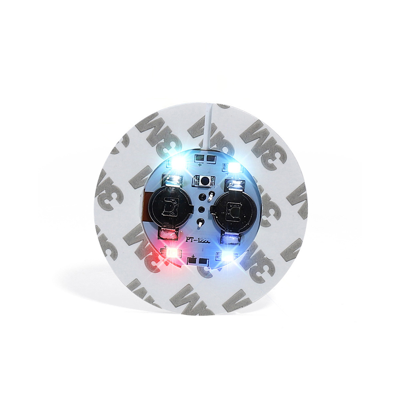 LED Coaster 6 cm 4 LED Rakety LED Nowatorskie oświetlenie do napojów 6 LED BAR COASTER Idealny do imprezowych barów ślubnych White RGB Crestech