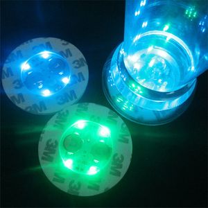Tapis de dessous de verre à LED, pour fête de Festival de noël, sous-verres lumineux pour boissons, tampons de bouteilles lumineux à piles