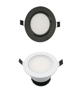 LED COB Downlight AC85265V 9W foco LED empotrado luminación decoración interior lámpara de techo BlackSilver5834949