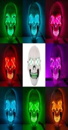 LED-koudlicht-horrormasker Dansschedel Nieuw masker01234568306103