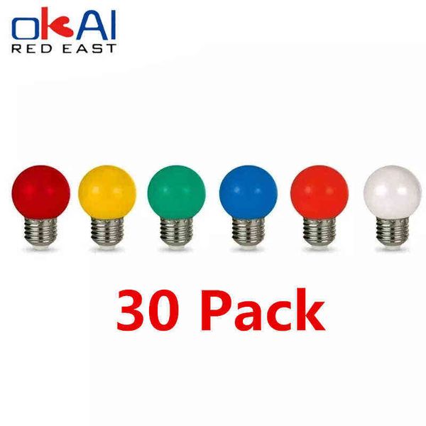 LED couleur ampoule rouge vert clair bleu chaud jaune orange rose violet barre de décoration de Noël lampe à économie d'énergie H220428