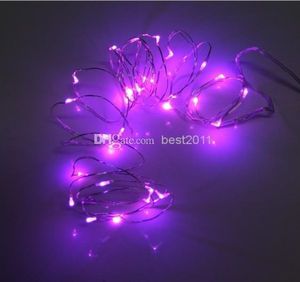 LED Copper String 2M 20LEDS Batterij Operated Fairy Strings Sparkle Lights Party Xmas 50 stks MOQ