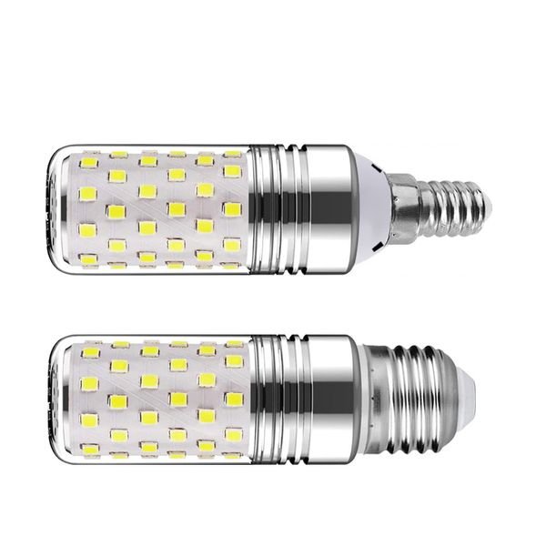 Ampoule de maïs Led E14, lustre, bougie E27, lampe 2835 SMD110V 220V, blanc chaud 3000K, blanc froid 6500K, blanc naturel 4000K crestech168