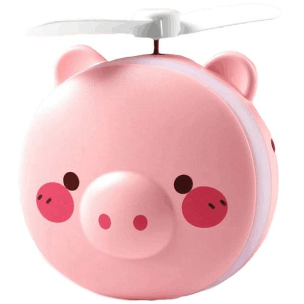 Led Cosmétique Miroir Fan Pig Fan USB De Charge Avec Explosion Pour Les Outils De Voyage En Famille Cadeaux D'anniversaire Party Favor RRA2556