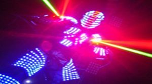 Disfraz LED trajes de luz de ropa LED trajes de robot LED David Robotsize Customized6918268