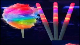 Led Suikerspin Gloed Gloeiende Stokken Oplichtende Knipperende Kegel Fairy Floss Stick Lamp Thuis Feestdecoratie Drop Delivery 2021 Evenement 7087570