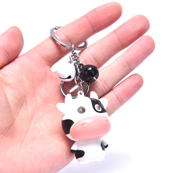 LED COW CAPIS KEYCHAIN KEYCHAIN SON LALLE MINI TORCH KIDS Toy Toy Animal Key Ring 1PC