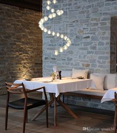 LED-kristal glazen bal hanglampen meteor regen plafondlamp meteorische douche trap bar droplight kroonluchter verlichting lichten