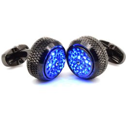 LED Cufflinks Men style souvenir Cufflink Festive Party Supplies A Tuxedo Suit Business Birthday Anniversary Graduation for Gift