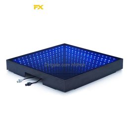 LED Dance Floor Infinity Miroir 3D Effet d'éclairage de scène sans fil à distance Tuiles RVB 3 en 1 DMX Panneau de plancher pour les événements Nightclu Dhrbv