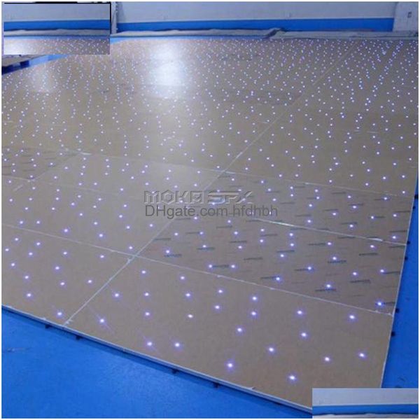 Led Dance Floor Twinkling RVB 3In1 Télécommande sans fil Panneau de plancher de scène de concert Éclairage DJ pour mariage avec chute de puissance Deli Dhqqs