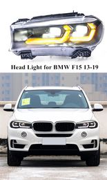 LED phare de conduite diurne pour BMW X5 F15 phare à double faisceau 2013-2019 clignotant dynamique style de voiture