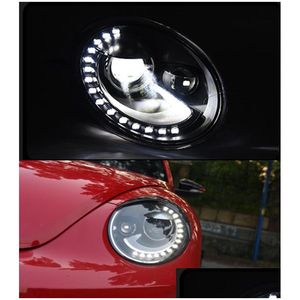 Led-dagrijverlichting Autokoplamp Montage Voor Vw Kever Koplamp 2013-2021 Richtingaanwijzer Grootlicht Projector Lens drop Levering Autom Dh3Ce