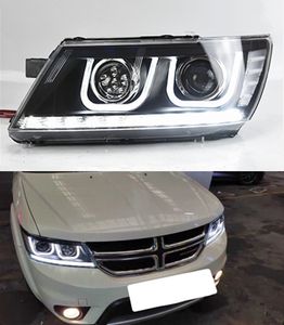 Led-dagrijverlichting Hoofd Lamp Voor Dodge Journey Koplamp 2009-2016 Richtingaanwijzer Grootlicht Licht Projector Lens