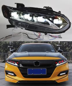 Lampe frontale LED pour Honda Accord, phare de jour, clignotant, double faisceau, lentille de projecteur, 2018 – 2021