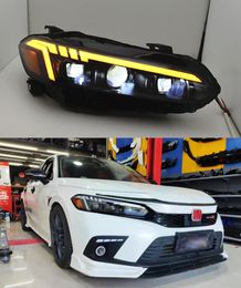 LED-dagrijverlichting voor Honda Civic X G11 koplamp richtingaanwijzer grootlicht projectorlens