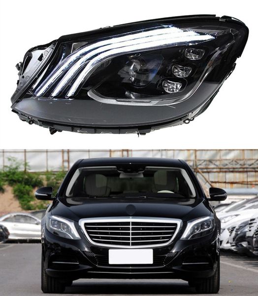 Luz LED de conducción diurna para faro de coche BENZ W222 2013-2020 lente de proyector de Luz De Carretera de señal de giro