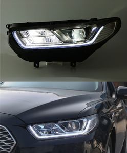 Luz LED de conducción diurna para faro Ford Taurus 2015-2018 señal de giro lente de doble haz accesorios de coche