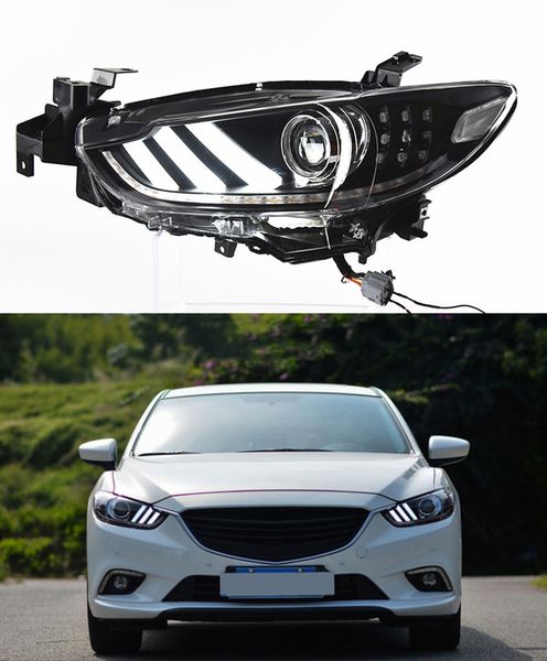 Luz LED de conducción diurna para Mazda 6 Atenza faro 2013-2017 señal de giro lámpara de Luz De Carretera accesorios de coche