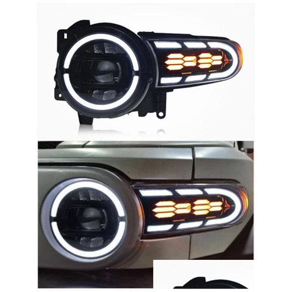 Lampe frontale de clignotant de feux de jour à LED pour Fj Cruiser 2007 - Accessoires de voiture de phare Livraison directe Automobiles Motos A Dhgpp