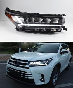 LED Daytime Running Turn Signal Head Light for Toyota Highlander Car Headlight 2018-2021 High Beam Projector Lens