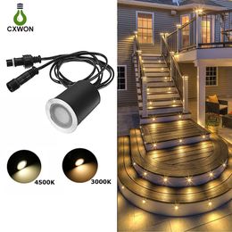 Led Deck Light met beschermende schaal 12V verzonken ondergrondse lamp IP67 Waterdichte buitenlandschapsverlichting voor stappen van de tuinwerper