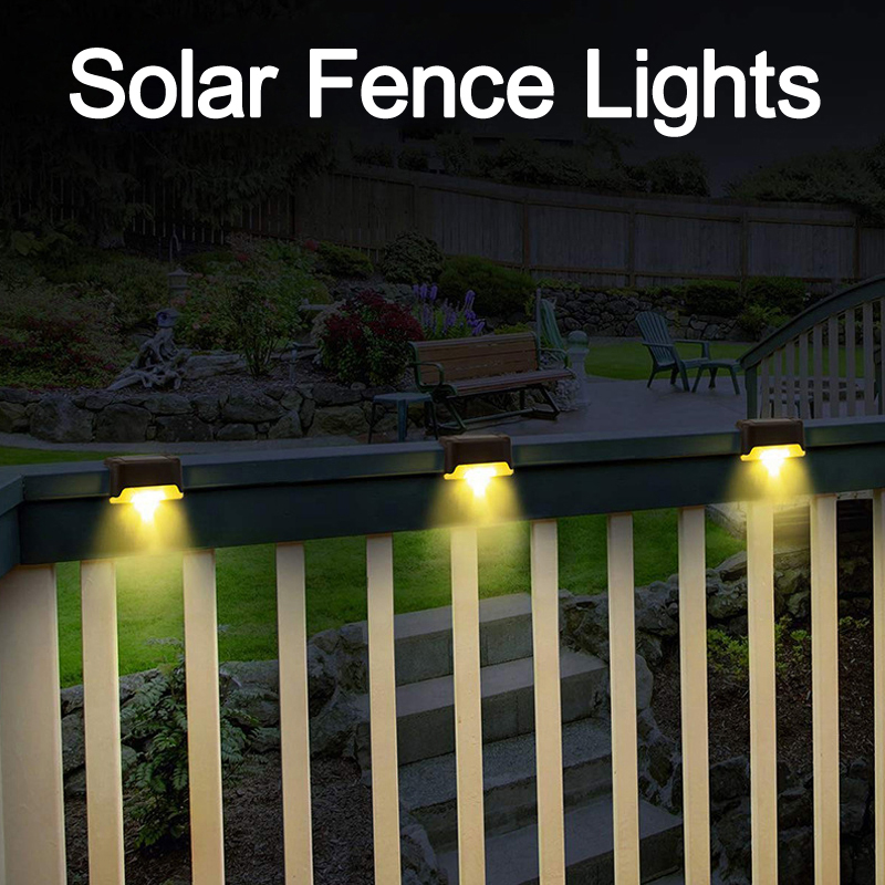 LED -däck utomhus solträdgårdsljus trädgårdsväg uteplats väg trappor steg staket lampa crestech168