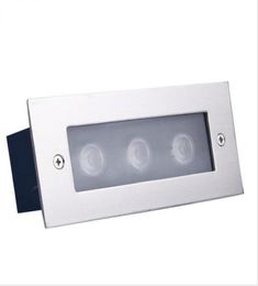 Luz de paso de cubierta LED 3W lámpara subterránea empotrada escalera paitio focos enterrados piso jardín paisaje exterior paquete de pared LED lig7881729