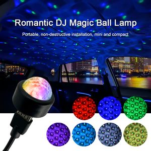 LED décorative Mini rythme lumière petite boule magique atmosphère scène DJ lumière voiture colorée USB Portable atmosphère lumière