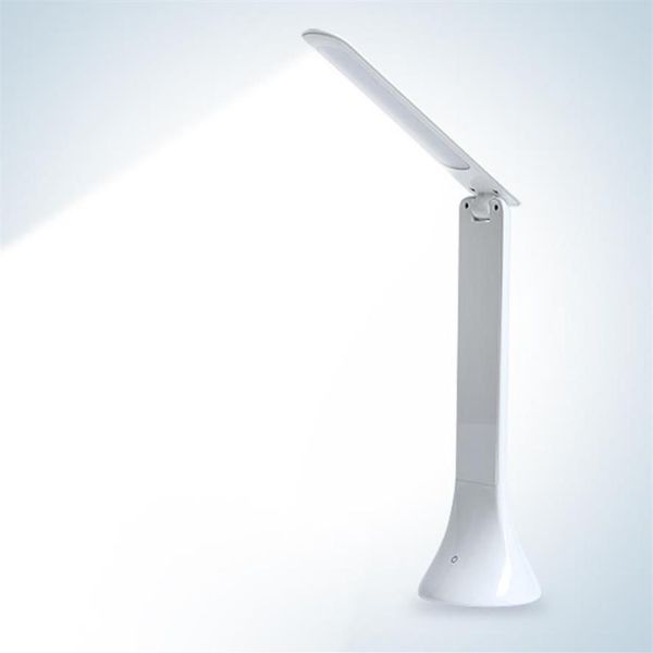 Lampe de bureau LED à intensité réglable, lampe tactile avec chargeur USB, lampe de lecture rechargeable, lampe de Table Portable et pliante, 255k