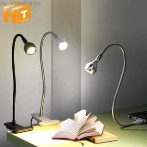 LED-bureaulamp met clip 1W Flexibele LED-leesboeklamp USB-voeding LED-nachtverlichting HKD230824