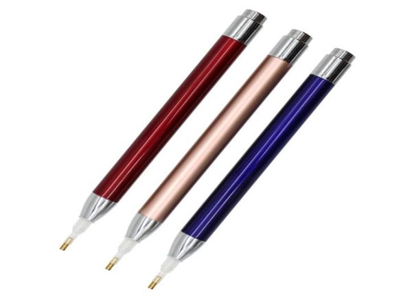 LED Diamond Painting Drill Pen Brodery Point Point Foret Pen 5d DIY RHINESTONS IMAGES ÉCLAINE