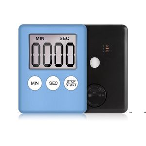 Minuterie de cuisine numérique LED, 7 couleurs, compte à rebours, horloge magnétique, alarme, outils de cuisine électroniques, RRE10792