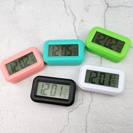 Horloge de table numérique LED mignon mini-réveil d'alarme avec rétro-éclairage électronique MUTE HORLISSE DE BURI