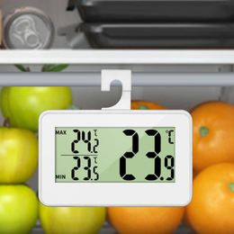Thermomètre numérique à LED et hygromètre de stockage à froid Réfrigérateur Freinateur maximum et affichage de température minimale
