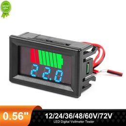 Probador de voltímetro Digital LED 12/24/36/48/60V medidor de electricidad de vehículo eléctrico DIY Mini indicador de nivel de batería de prueba