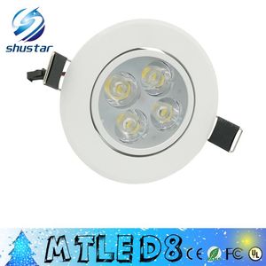 LED DIFFABLE 9W 12W LED Downlights High Power LED Downlights Verzonken plafondverlichting CRI85 AC 110-240V met voeding met voeding