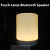 LED Dimmable Touch Sensor Lampe romantique Portable musique haut-parleur mains libres Smart Bluetooth sans fil Bluetooth Table de chevet Night Light Subwoofer