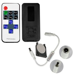 Led Dimmer Mini Controller Wireless RF Remote Controller pour Single Color 5050 3528 Strip Light 11 touches Dimmer