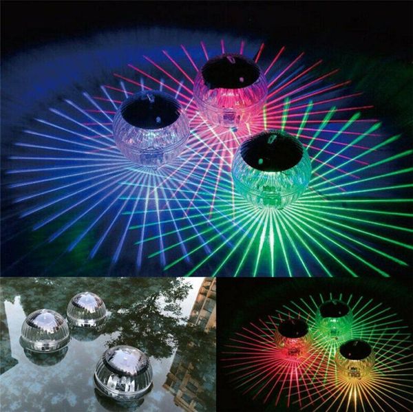 Luz LED de discoteca para piscina, resistente al agua, energía Solar, lámpara de deriva de agua que cambia multicolor, luz flotante, envío directo de seguridad 109038843