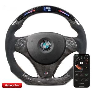 LED Display Carbon Fiber Steering Wheel Compatible for BMW 1 3 Series E82 E87 E90 E91 E92 E93 Car Accessories