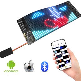 LED Display Mini Flexibele Led Display Strip Full Color Light UP Ticker Soft Screen Digitale Bericht Bewegende Mini Flexibele LED Display Board 230725