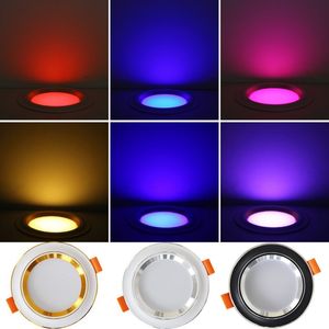 LED Downlight 220V Spot Three Colors 5W verzonken in Led plafond Downlight Light Cold Warm White Lamp Home Decor