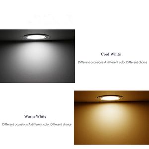 Downlight LED 5W 9W 12W 15W 7W Lámpara de techo redonda empotrada AC 220V-240V Iluminación interior Blanco cálido Blanco frío