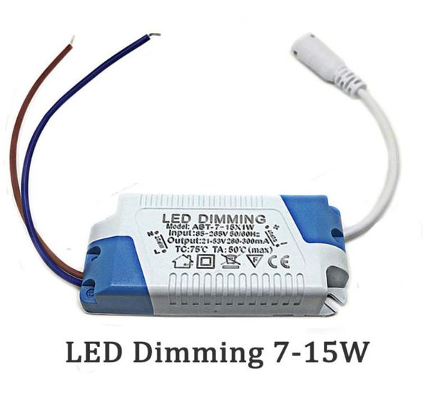 Conductor LED 715W Voltaje de entrada AC85265V Salida 2153 Vdimming Fuente de alimentación para la luz del panel Downlight Plastic Big POWE5388100