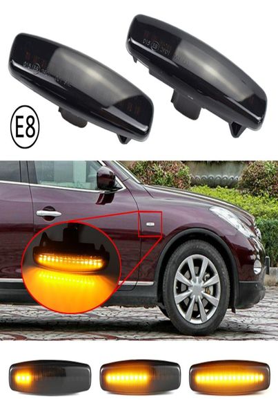 Feu de position latéral dynamique Led, clignotant, pour Infiniti EX25 EX35 EX37 FX35 FX37 FX50 G35 Q40, pour Nissan Fuga Murano Pathfinder Sky7836759