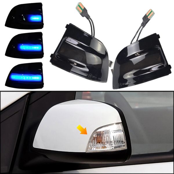 LED Dynamic Turn Signal Blinker Flux Water Blinker Flashing Light pour Ford Focus 2 MK2 2004-2008 C-MAX 2007-2010