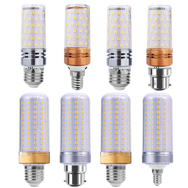 LED E27 blanc chaud/lumière du jour LED ampoule de maïs 15 W 110 V ampoules de ventilateur de plafond 3 couleurs - usastar à intensité variable