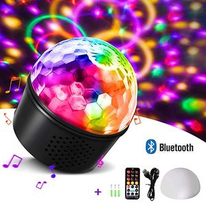 Lumière de scène à effet LED 3 en 1 lumières de fête disco haut-parleur Bluetooth 9 couleurs lampe de nuit stroboscopique activée par le son pour chambre KTV cadeau d'anniversaire veilleuse enfant